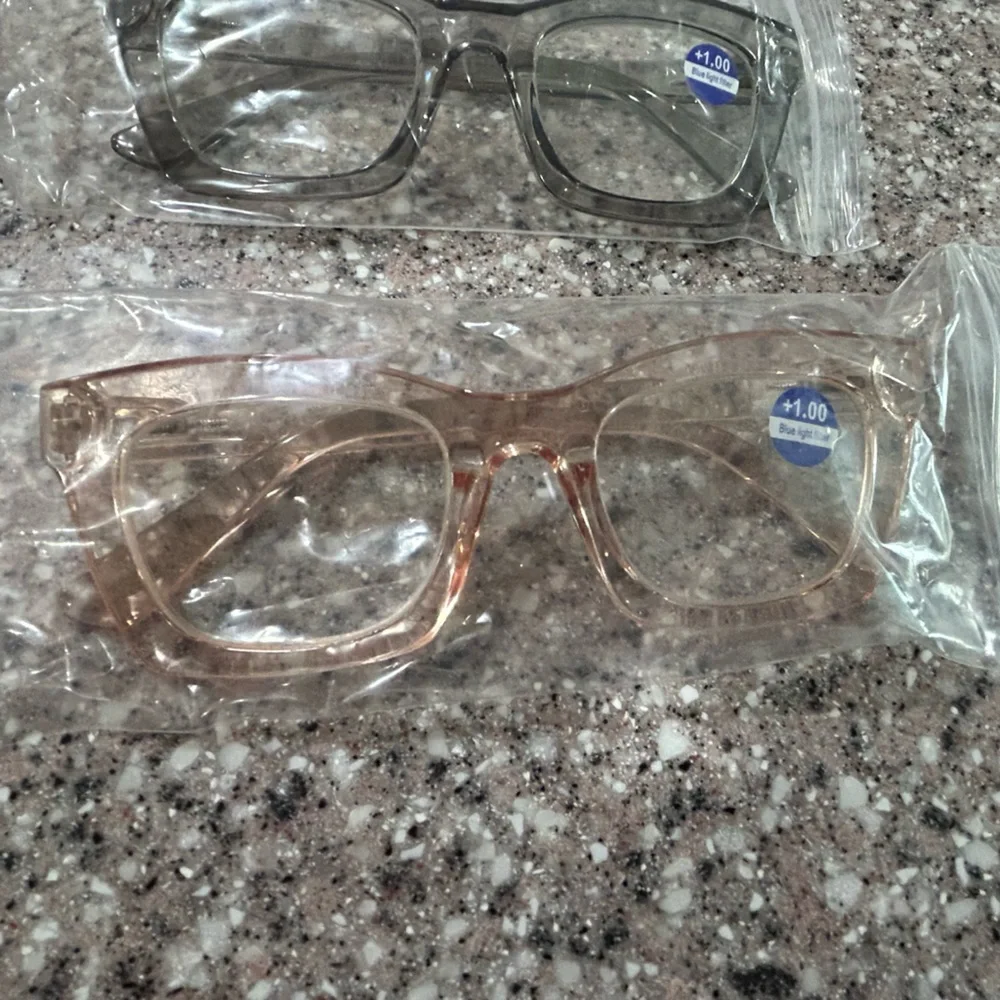 Set of Three Stylish Blue Light Reading Glasses, NWT, 1.0 Power.